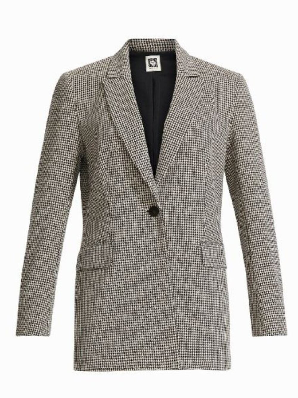 $169 Anne Klein Notch Collar Jacket Black Multicolor Size 14